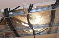[rg] reformasGUADALAJARA - Instalación eléctrica en el falso techo con una capa de aislante térmico
